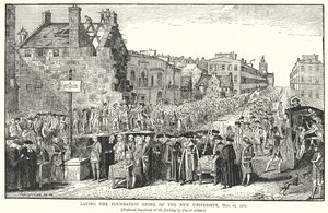 Colocación de la Primera Piedra de la Nueva Universidad, 16 de noviembre de 1789